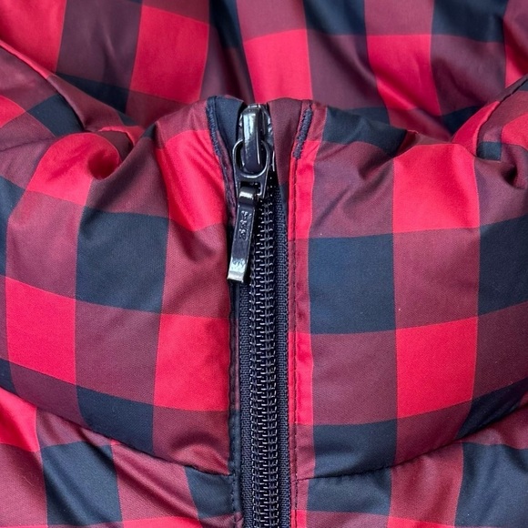 Lands End HyperDry Puffer Vest Buffalo Plaid Down Fill Pockets, Like New, Small - Picture 3 of 10